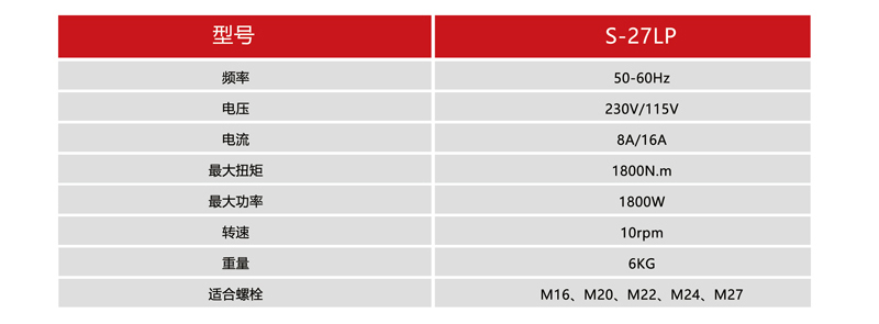 S-27LP參數(shù)