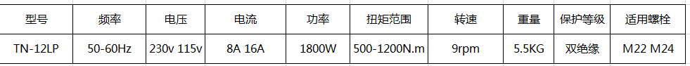 TN-12LP參數(shù)